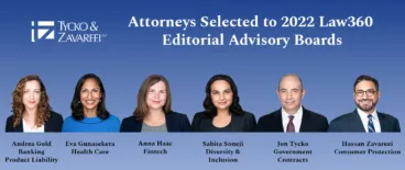 law360 editorial advisory boards | tycko & zavareei LLP