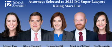 super lawyers rising stars dc 2022 | Tycko & Zavareei LLP