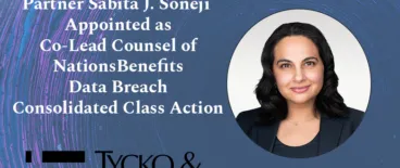 Sabita Soneji appointed as co-lead counsel of nationsbenefits data breach consolidated class action