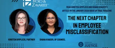 Kristen Simplicio and Shana Khader Trial Magazine