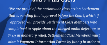 iPhone 7 class action settlement