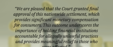 capital one representment fees settlement